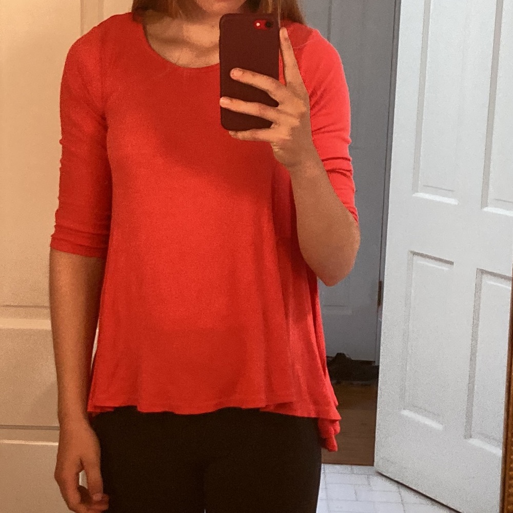Nordstrom Orange Blouse
